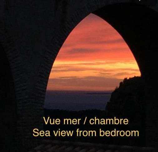 Studio Pied Village Eze - Dans Villa Recente - Parking Gratuit Екстериор снимка