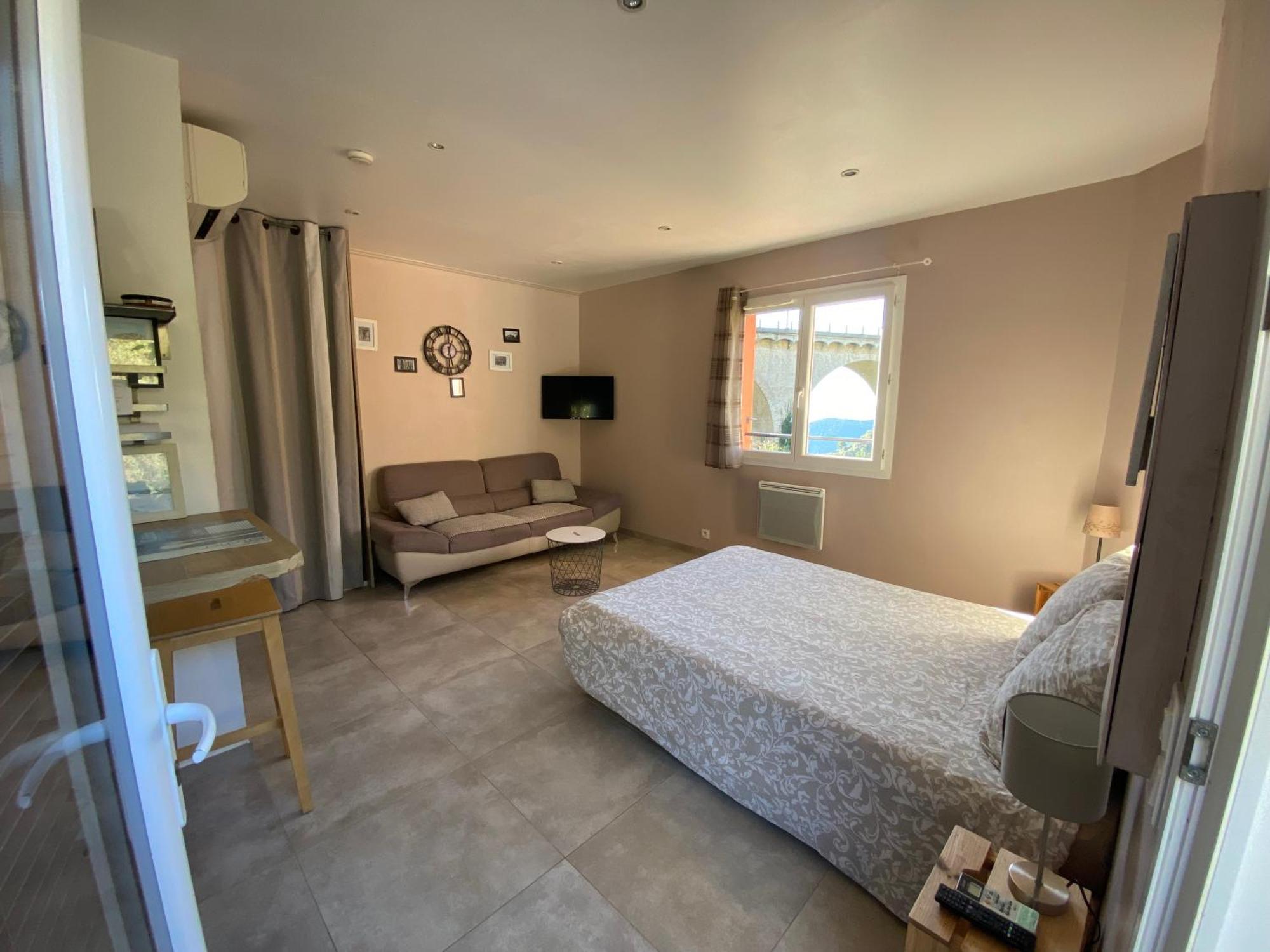 Studio Pied Village Eze - Dans Villa Recente - Parking Gratuit Екстериор снимка