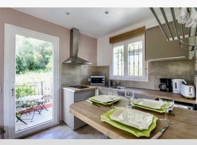 Studio Pied Village Eze - Dans Villa Recente - Parking Gratuit Екстериор снимка