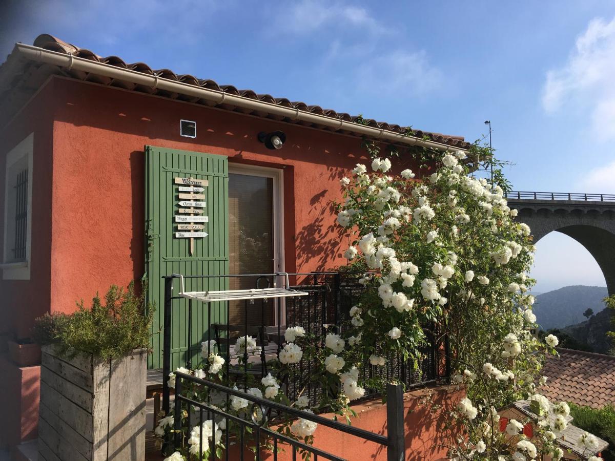 Studio Pied Village Eze - Dans Villa Recente - Parking Gratuit Екстериор снимка